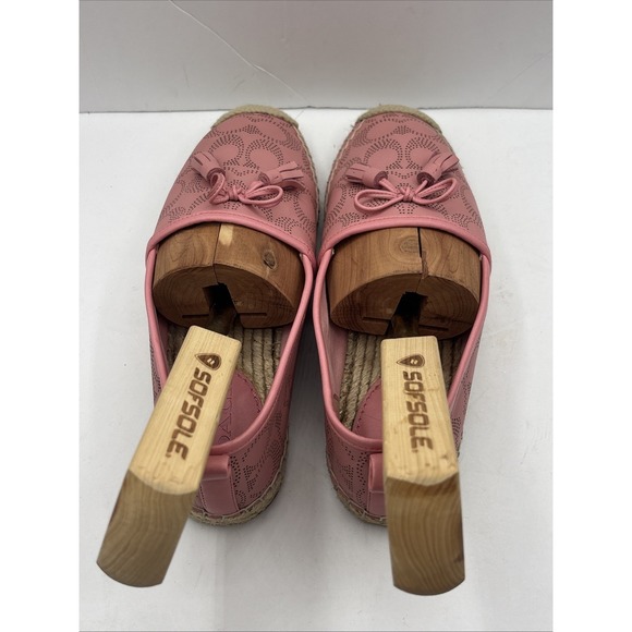 Coach C2782 Carson Espadrille Shoes Bubblegum Size 8 B - Picture 13 of 16
